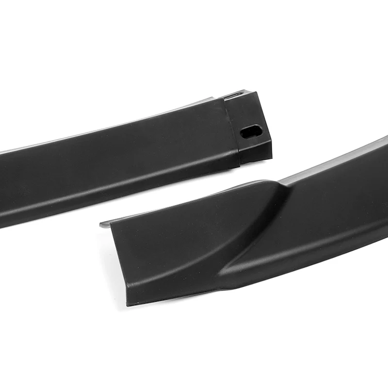 2011-2014 Mercedes C-Class W204 Sport Unpainted Matte Black 3-Piece Front Bumper Body Spoiler Splitter Lip Kit - Image 6