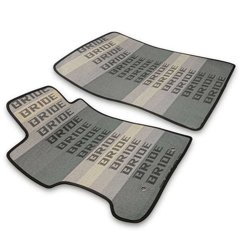 2012-15 HONDA CIVIC Set of JDM Bride Racing Fabric Floor Mats Interior Carpets with Seat Belt Covers - Image 11