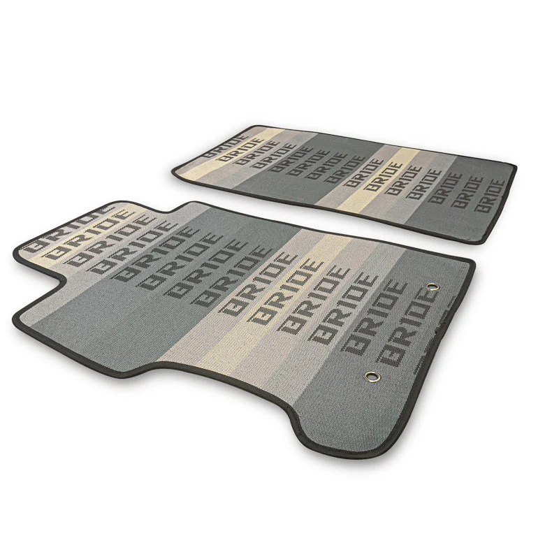 2012-15 HONDA CIVIC Set of JDM Bride Racing Fabric Floor Mats Interior Carpets with Seat Belt Covers - Image 8