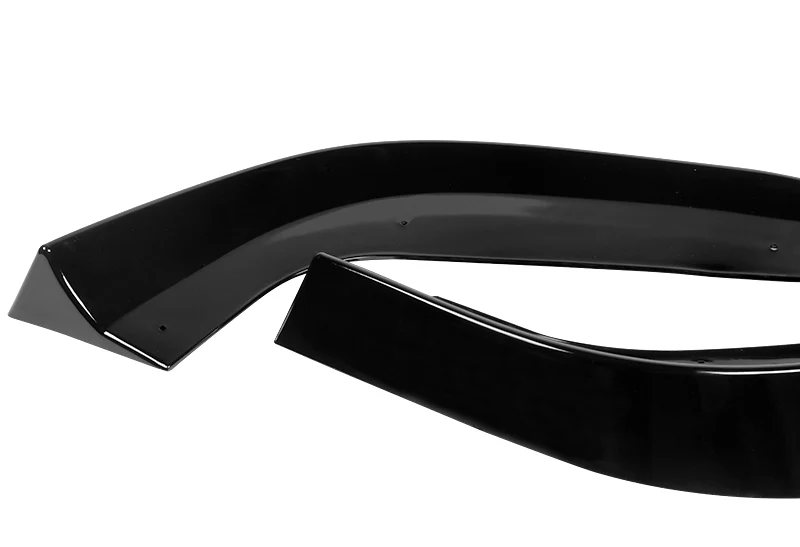 2012-2014 Mercedes C-Class W204 Painted Black 3-Piece Front Bumper Body Spoiler Splitter Lip Kit - Image 2