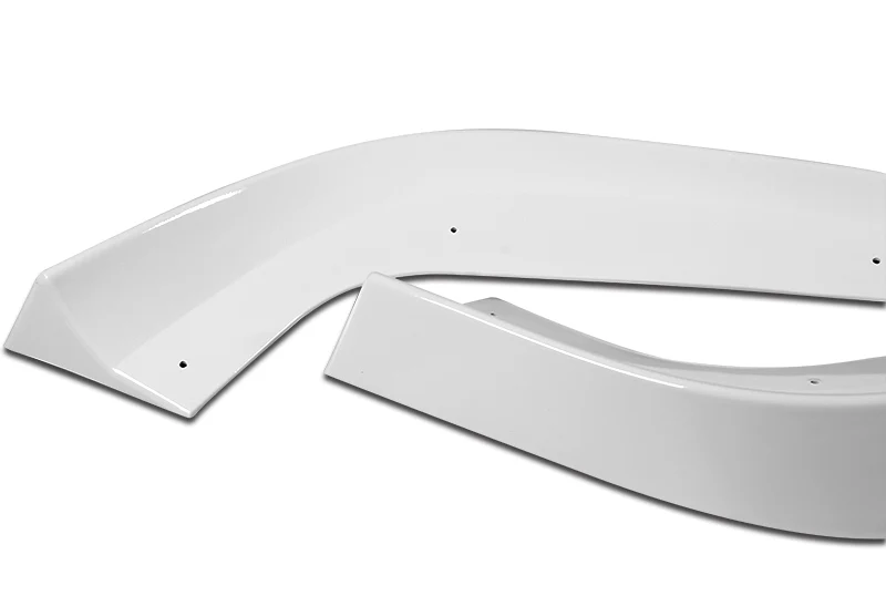 2012-2014 Mercedes C-Class W204 Painted White 3-Piece Front Bumper Body Spoiler Splitter Lip Kit - Image 2