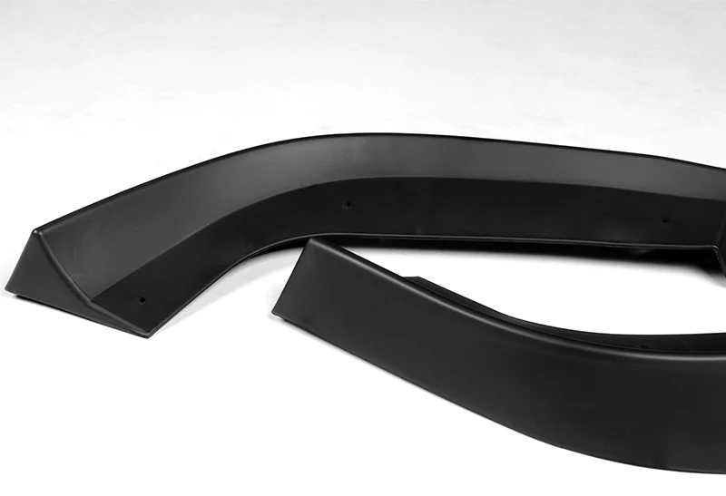 2012-2014 Mercedes C-Class W204 Unpainted Matte Black 3-Piece Front Bumper Body Spoiler Splitter Lip Kit - Image 2