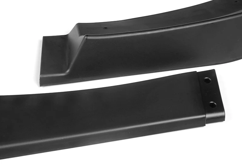 2012-2014 Mercedes C-Class W204 Unpainted Matte Black 3-Piece Front Bumper Body Spoiler Splitter Lip Kit - Image 4