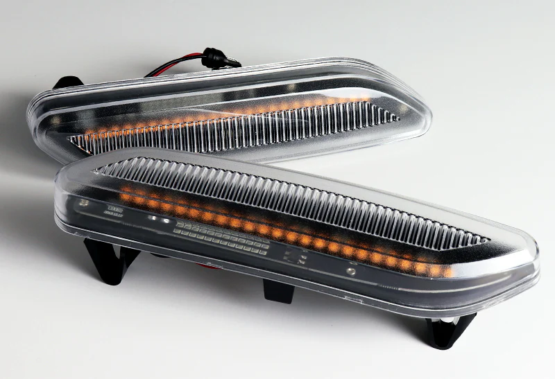 2012-2017 Mini Cooper R60 R61 Amber LED Turn Signal Front Side Marker Lights -Clear Lens - Image 2
