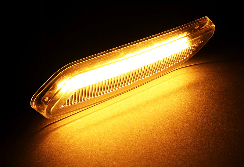 2012-2017 Mini Cooper R60 R61 Amber LED Turn Signal Front Side Marker Lights -Smoked Lens - Image 4