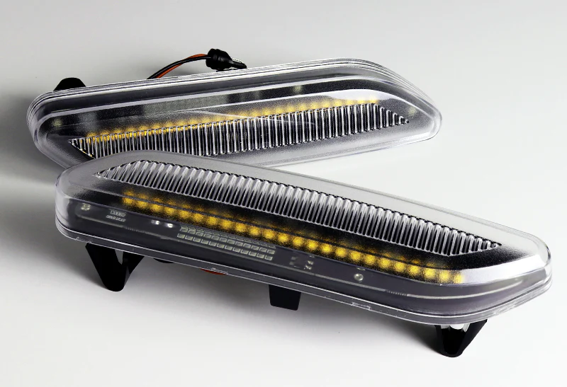 2012-2017 Mini Cooper R60 R61 White LED Turn Signal Front Side Marker Lights -Clear Lens - Image 2