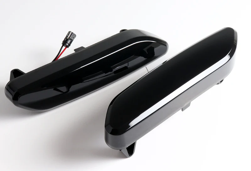 2012-2017 Mini Cooper R60 R61 White LED Turn Signal Front Side Marker Lights -Smoked Lens - Image 2