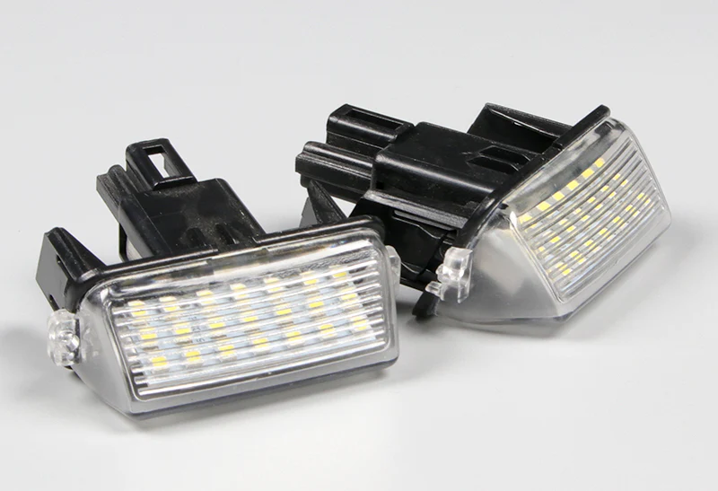 2012-2017 Toyota Camry / 2013 - 2015 Avalon Bright White 18-SMD LED License Plate Lights (2pcs) - Image 2