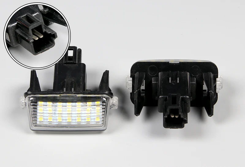 2012-2017 Toyota Camry / 2013 - 2015 Avalon Bright White 18-SMD LED License Plate Lights (2pcs) - Image 3