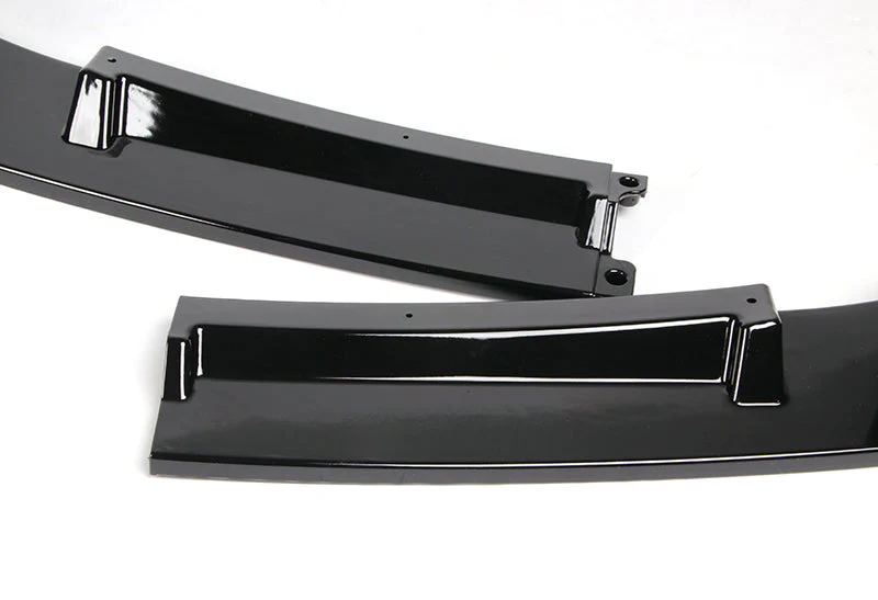 2012-2018 BMW M-Sport M-Tech Painted Black 2-Piece Front Bumper Body Spoiler Splitter Lip Kit - Image 2