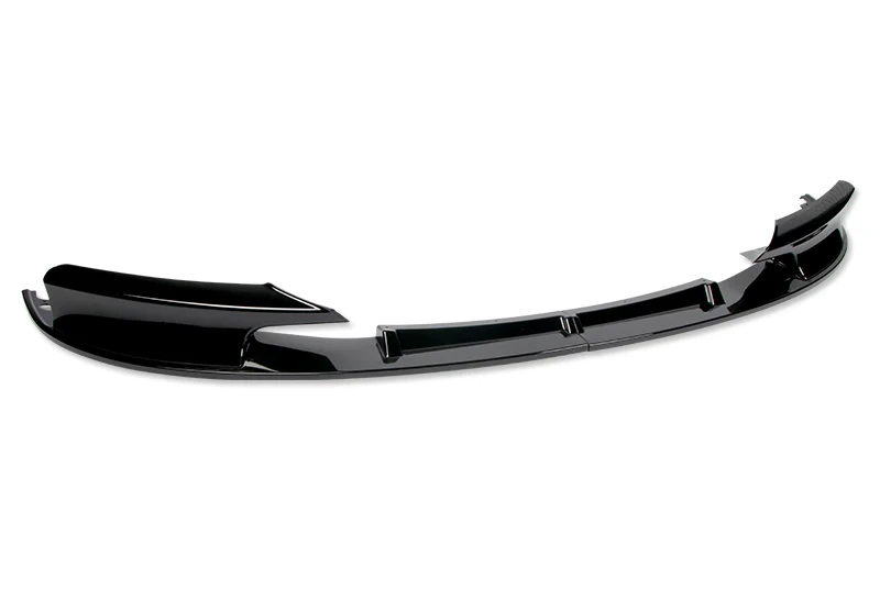 2012-2018 BMW M-Sport M-Tech Painted Black 2-Piece Front Bumper Body Spoiler Splitter Lip Kit with Hood Vinyl Sticker - Image 3