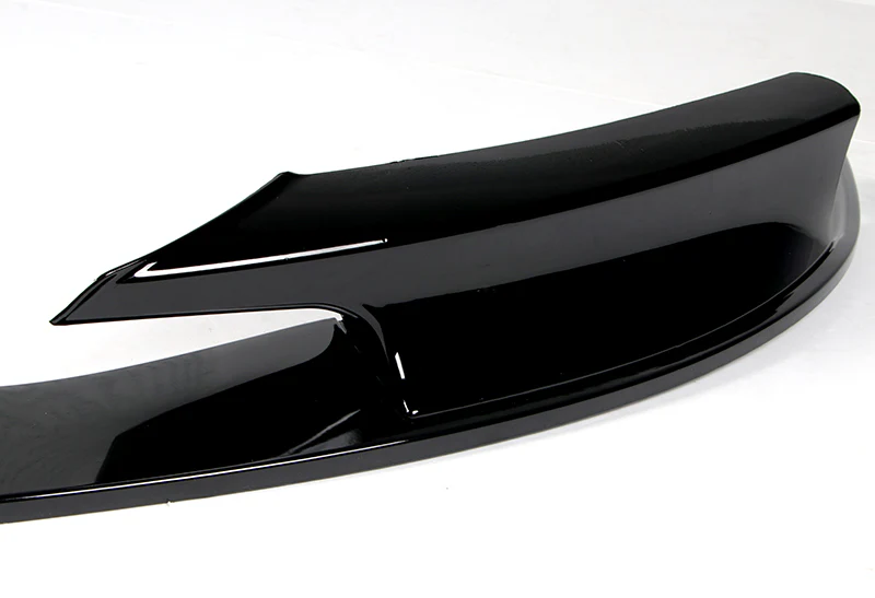 2012-2018 BMW M-Sport M-Tech Painted Black 2-Piece Front Bumper Body Spoiler Splitter Lip Kit with Hood Vinyl Sticker - Image 8