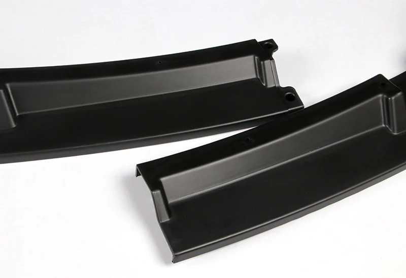 2012-2018 BMW M-Sport M-Tech Unpainted Black 2-Piece Front Bumper Body Spoiler Splitter Lip Kit - Image 3