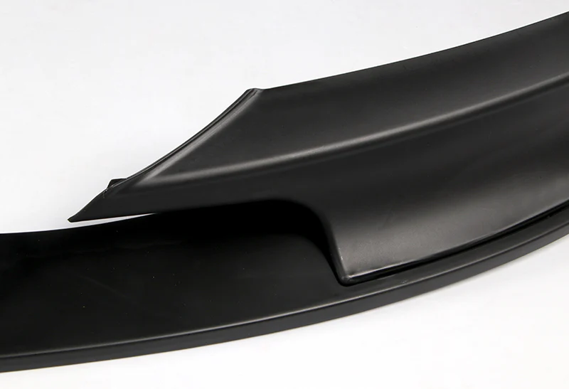 2012-2018 BMW M-Sport M-Tech Unpainted Black 2-Piece Front Bumper Body Spoiler Splitter Lip Kit - Image 4
