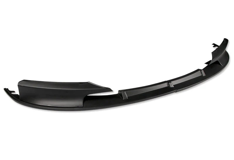 2012-2018 BMW M-Sport M-Tech Unpainted Black 2-Piece Front Bumper Body Spoiler Splitter Lip Kit with Hood Vinyl Sticker - Image 2