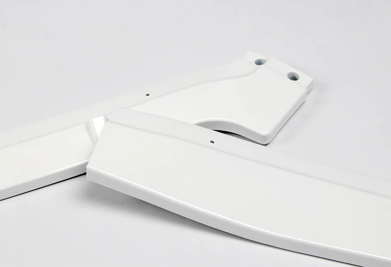 2012 Honda Civic 4DR JDM CS-Style Painted White 3-Piece Front Bumper Body Spoiler Splitter Lip Kit with Emblem - Image 7