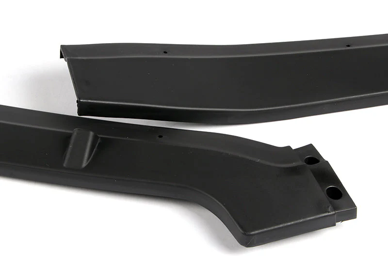 2012 Honda Civic 4DR JDM CS-Style Unpainted Matte Black 3-Piece Front Bumper Body Spoiler Splitter Lip Kit with Emblem - Image 7