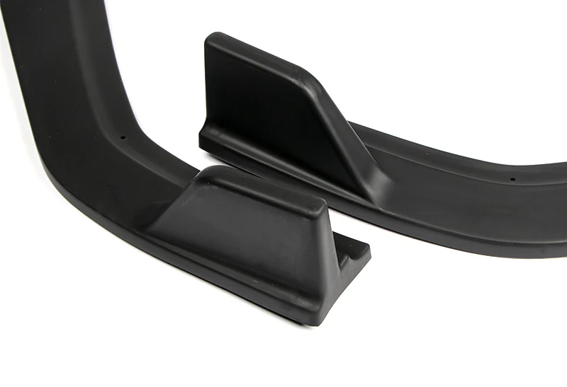 2012 Honda Civic 4DR JDM CS-Style Unpainted Matte Black 3-Piece Front Bumper Body Spoiler Splitter Lip Kit - Image 2