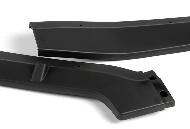 2012 Honda Civic 4DR JDM CS-Style Unpainted Matte Black 3-Piece Front Bumper Body Spoiler Splitter Lip Kit - Image 4