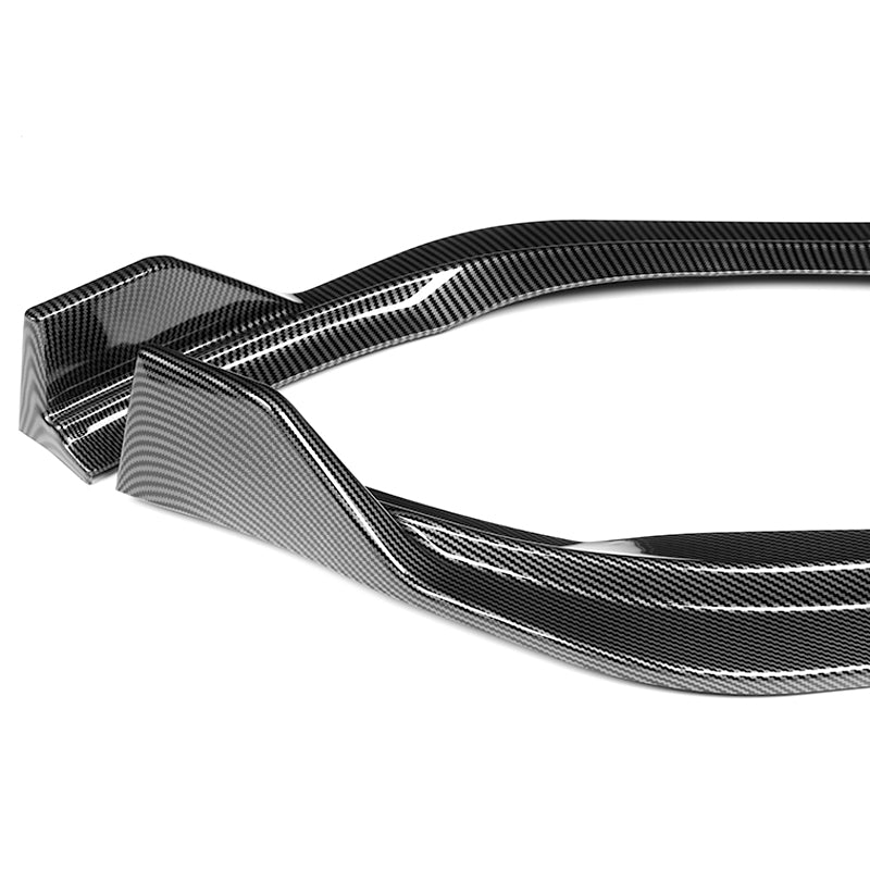 2013-2015 Lexus ES350 ES300h Carbon Style 3-Piece Front Bumper Body Spoiler Splitter Lip Kit - Image 2