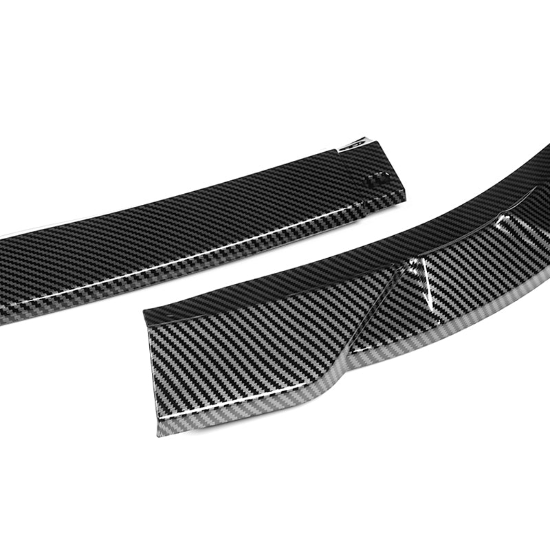 2013-2015 Lexus ES350 ES300h Carbon Style 3-Piece Front Bumper Body Spoiler Splitter Lip Kit - Image 4