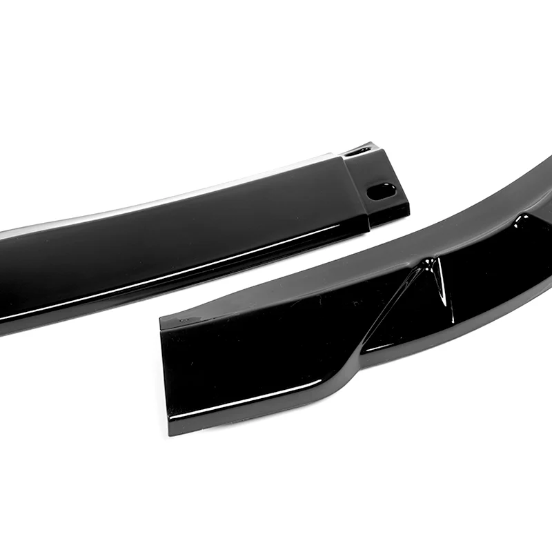 2013-2015 Lexus ES350 ES300h Painted Black 3-Piece Front Bumper Body Spoiler Splitter Lip Kit - Image 3