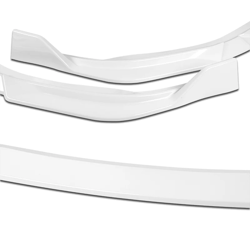 2013-2015 Lexus ES350 ES300h Painted White 3-Piece Front Bumper Body Spoiler Splitter Lip Kit with Plate Caps - Image 9