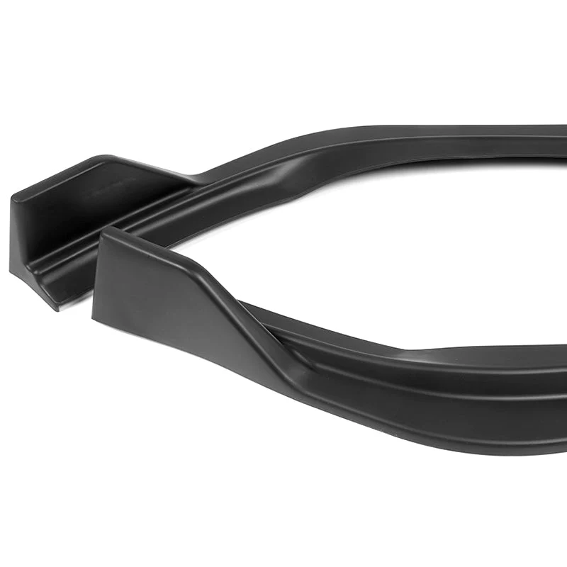 2013-2015 Lexus ES350 ES300h Unpainted Matte Black 3-Piece Front Bumper Body Spoiler Splitter Lip Kit with Plate Caps - Image 2