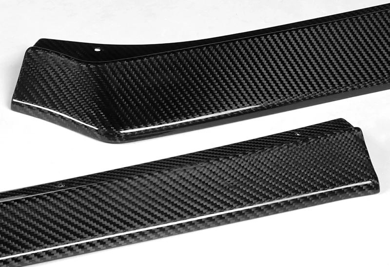 2013-2016 Subaru BRZ CS-Style Real Carbon Fiber 3-Piece Front Bumper Body Spoiler Splitter Lip Kit - Image 4