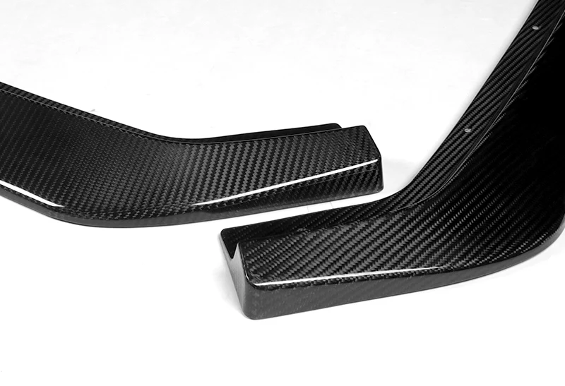 2013-2016 Subaru BRZ CS-Style Real Carbon Fiber 3-Piece Front Bumper Body Spoiler Splitter Lip Kit with Logo Keychain / Lanyard - Image 2