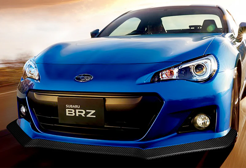 2013-2016 Subaru BRZ CS-Style Real Carbon Fiber 3-Piece Front Bumper Body Spoiler Splitter Lip Kit with Logo Keychain / Lanyard - Image 6