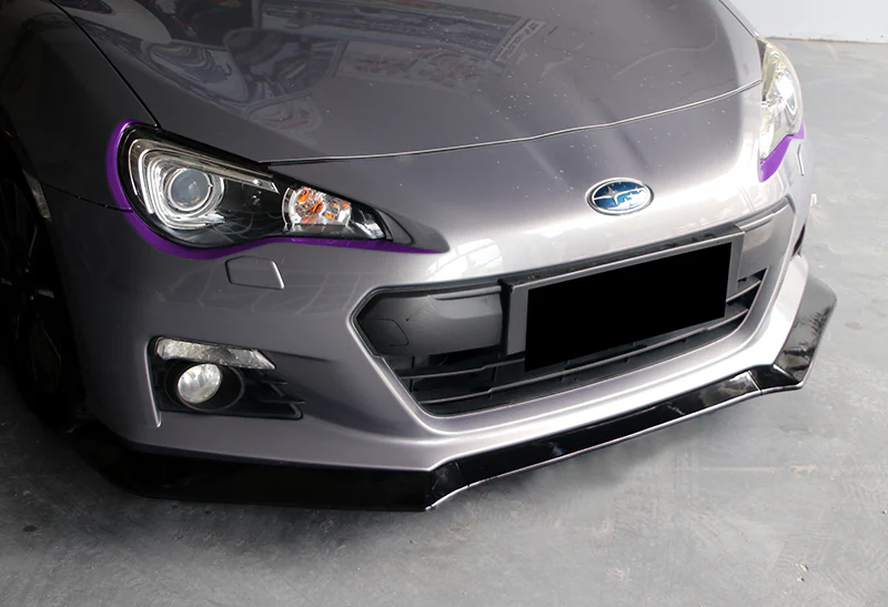 2013-2016 Subaru BRZ JDM CS-Style Painted Black 3-Piece Front Bumper Body Spoiler Splitter Lip Kit - Image 5