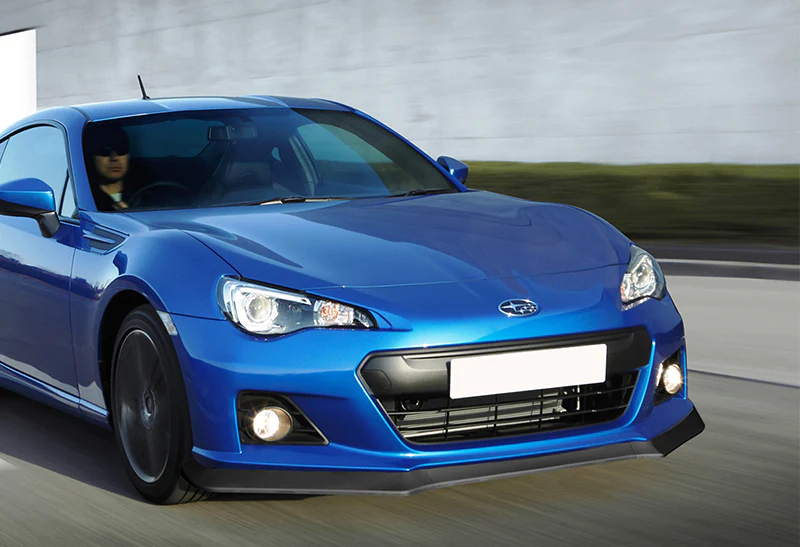 2013-2016 Subaru BRZ JDM CS-Style Unpainted Black 3-Piece Front Bumper Body Spoiler Splitter Lip Kit with Logo Keychain / Lanyard - Image 6