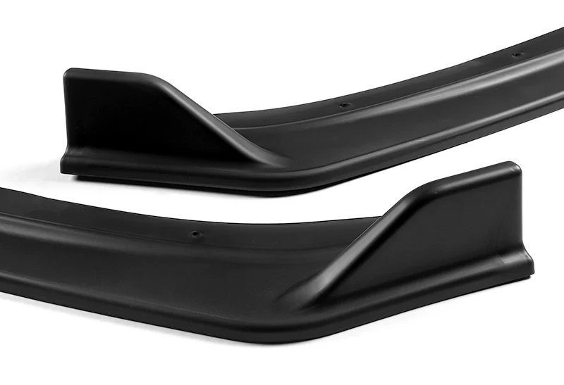 2013-2018 Chevrolet Malibu Unpainted Matte Black 3-Piece Front Bumper Body Spoiler Splitter Lip Kit - Image 2