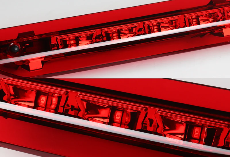 2013-2018 Ford Escape LED 3RD Brake Light Rear Stop Lamp - Chrome Housing Red Lens - Image 2
