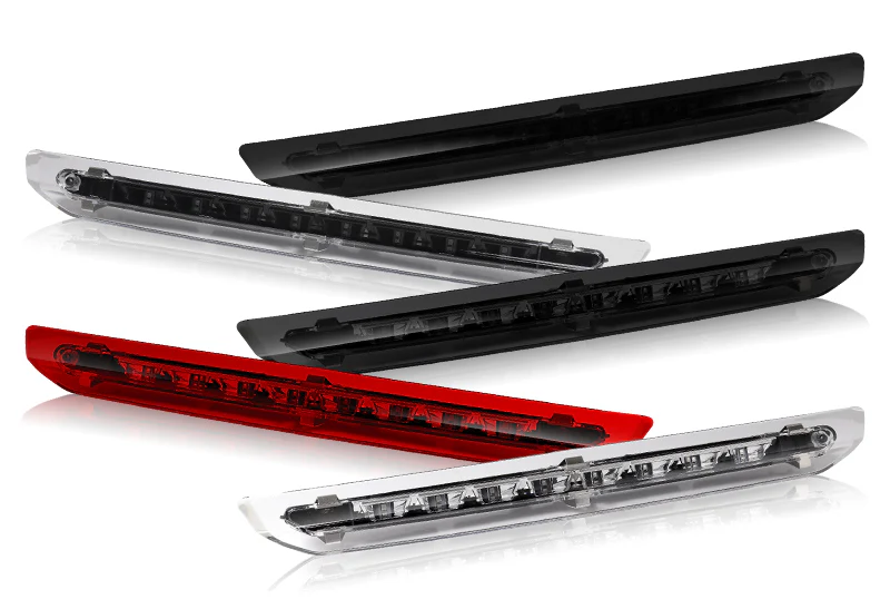 2013-2018 Ford Escape LED 3RD Brake Light Rear Stop Lamp - Chrome Housing Red Lens - Image 6