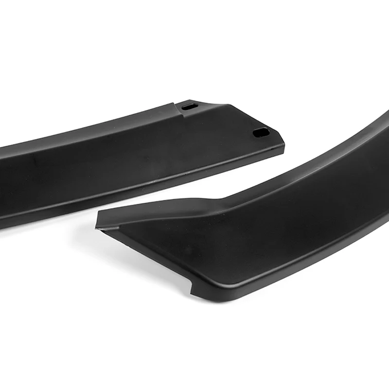 2014-2016 Kia Forte EX LX SX Matte Black 3-Piece Front Bumper Body Spoiler Splitter Lip Kit - Image 2