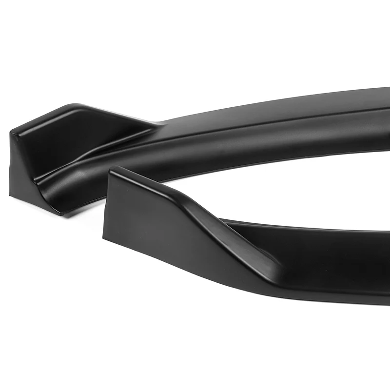 2014-2016 Kia Forte EX LX SX Matte Black 3-Piece Front Bumper Body Spoiler Splitter Lip Kit - Image 3