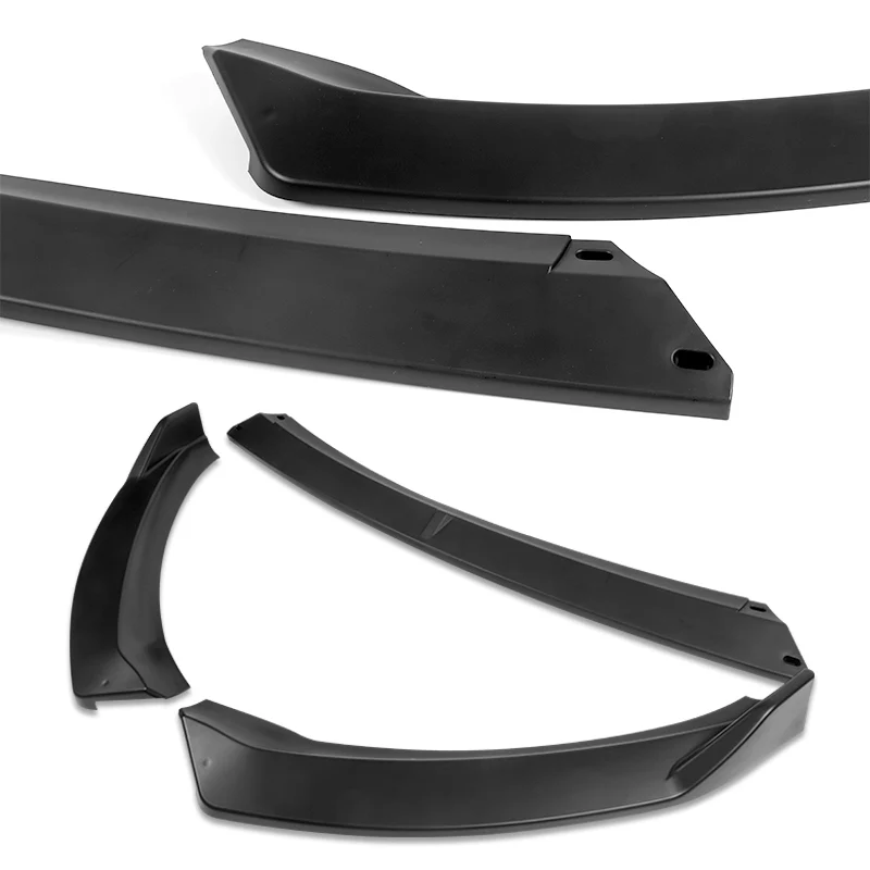 2014-2016 Kia Forte EX LX SX Matte Black 3-Piece Front Bumper Body Spoiler Splitter Lip Kit - Image 6