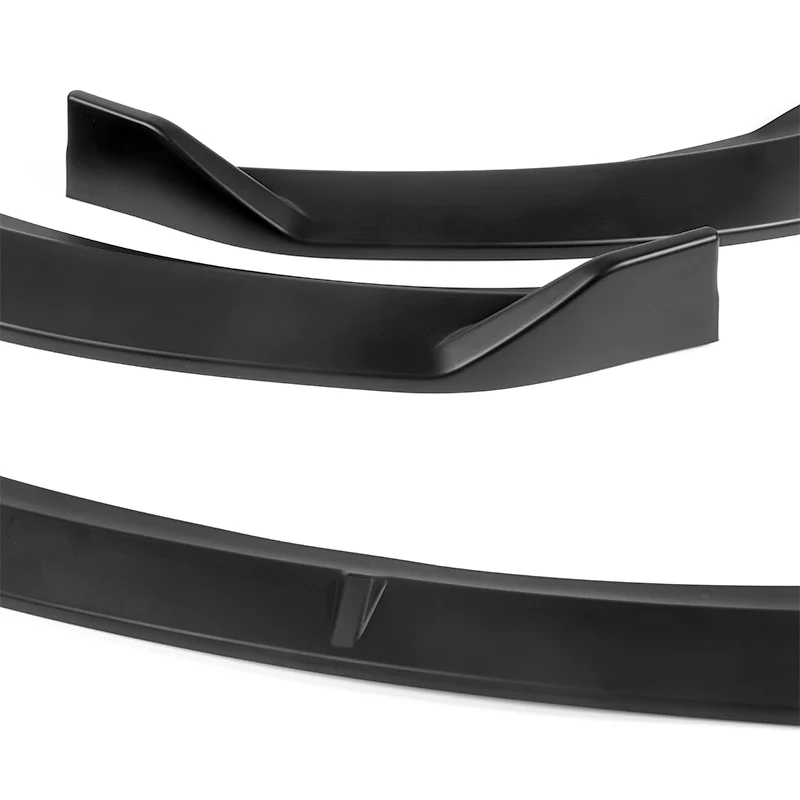 2014-2016 Kia Forte EX LX SX Matte Black 3-Piece Front Bumper Body Spoiler Splitter Lip Kit - Image 7