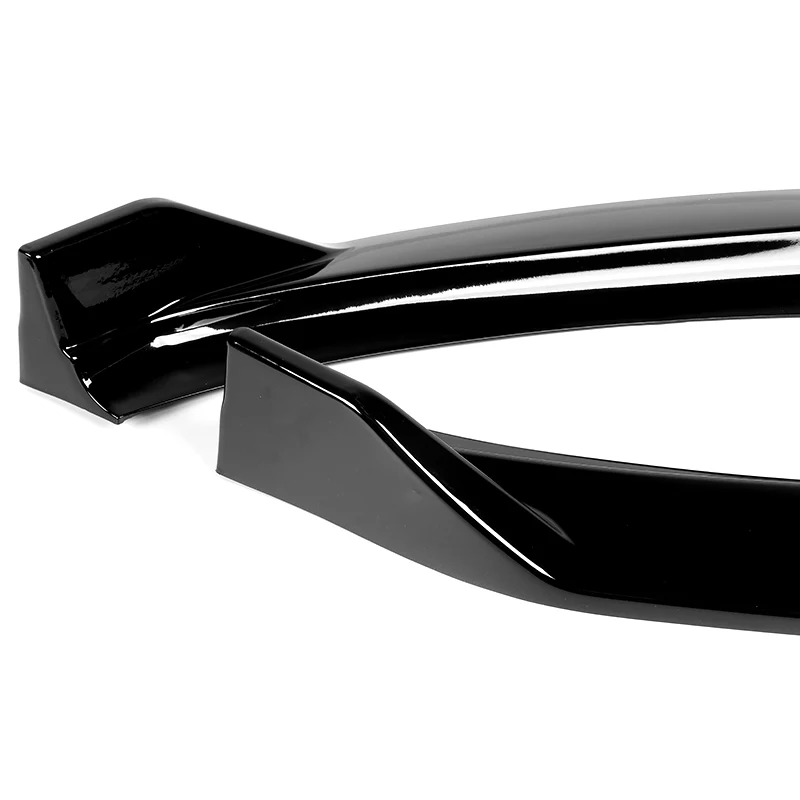 2014-2016 Kia Forte EX LX SX Painted Black 3-Piece Front Bumper Body Spoiler Splitter Lip Kit - Image 3