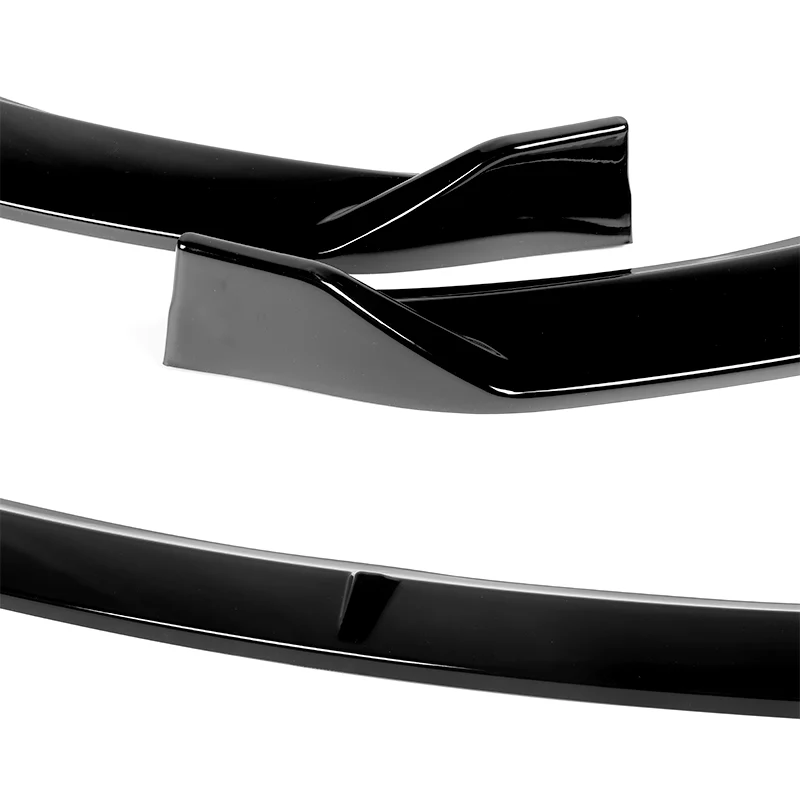 2014-2016 Kia Forte EX LX SX Painted Black 3-Piece Front Bumper Body Spoiler Splitter Lip Kit - Image 7