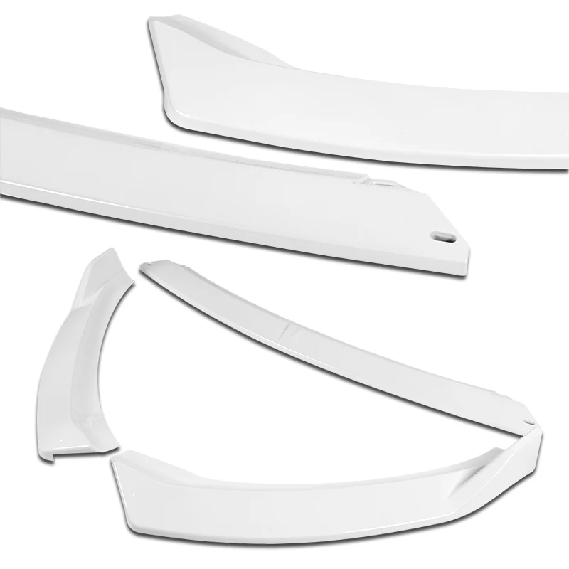 2014-2016 Kia Forte EX LX SX Painted White 3-Piece Front Bumper Body Spoiler Splitter Lip Kit - Image 5