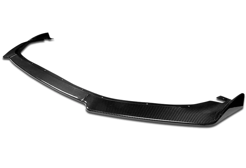 2014-2016 Lexus IS Base Real Carbon Fiber Front Bumper Body Kit Spoiler Lip 3PCS with Screw Bolt Cap Covers - Image 3