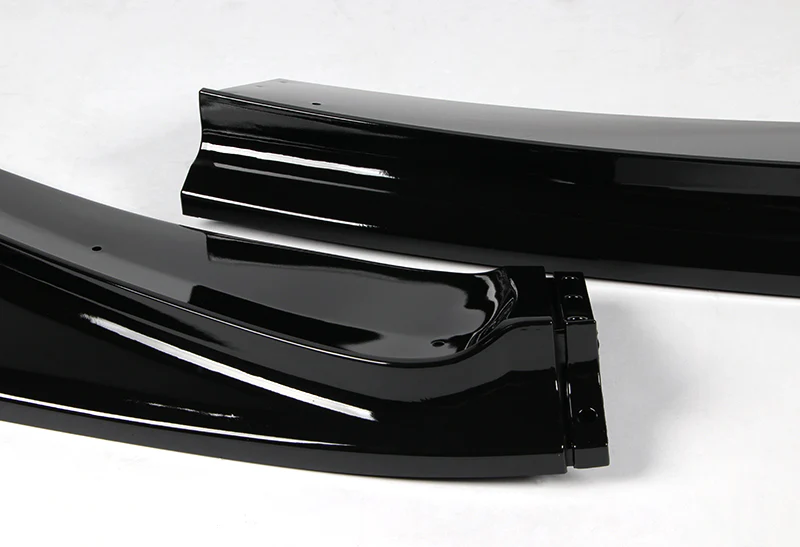 2014-2017 Honda Fit JDM Painted Black 3-Piece Front Bumper Body Spoiler Splitter Lip Kit with Keychain Set - Image 7