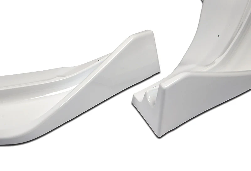2014-2017 Honda Fit Painted White 3-Piece Front Bumper Body Spoiler Splitter Lip Kit - Image 2
