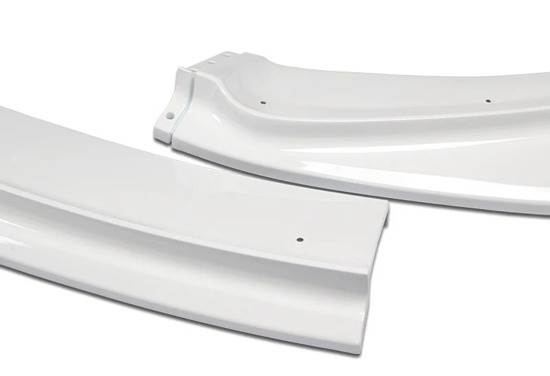 2014-2017 Honda Fit Painted White 3-Piece Front Bumper Body Spoiler Splitter Lip Kit - Image 4