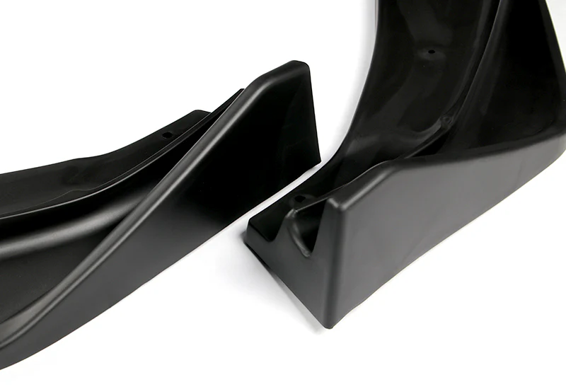 2014-2017 Honda Fit Unpainted Matte Black 3-Piece Front Bumper Body Spoiler Splitter Lip Kit - Image 2