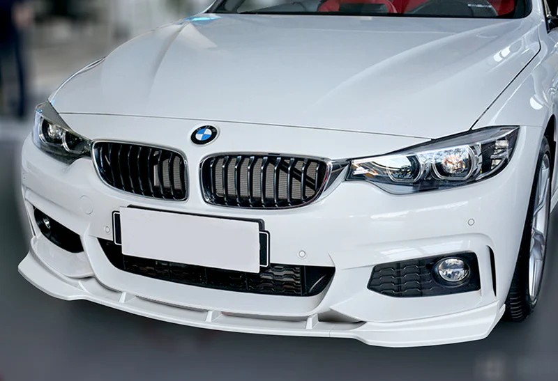 2014-2020 BMW F32 F33 F36 4-Series B-Style M-Sport Painted White 3-Piece Front Bumper Body Spoiler Splitter Lip Kit with Free Gift - Image 5