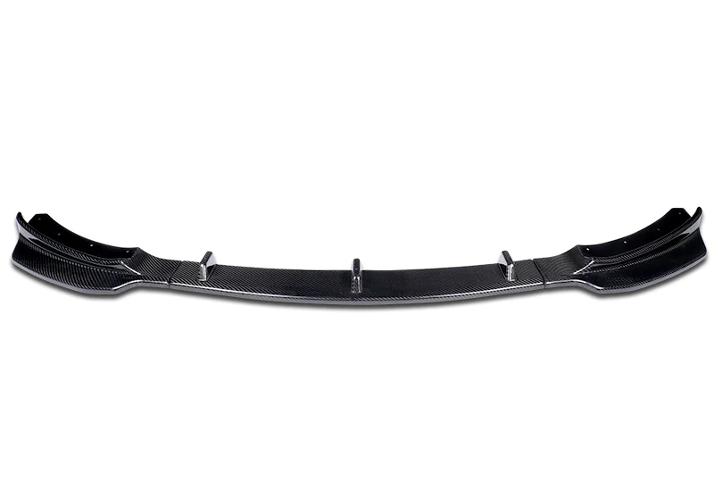 2014-2020 BMW F32 F33 F36 4-Series M-Sport Real Carbon Fiber 3-Piece Front Bumper Body Spoiler Splitter Lip Kit with Fenders Bumper Badge - Image 4